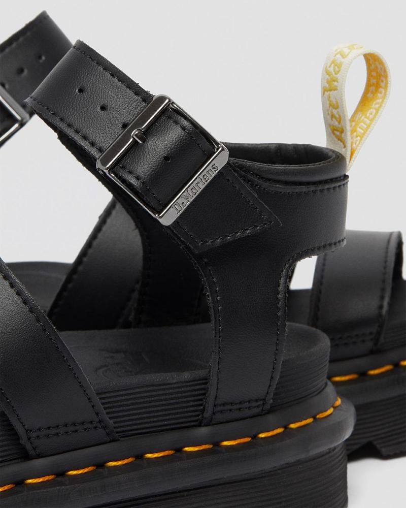 Dr Martens Vegan Blaire Felix Platåsandaler Dame Svarte | Norge 475YXF